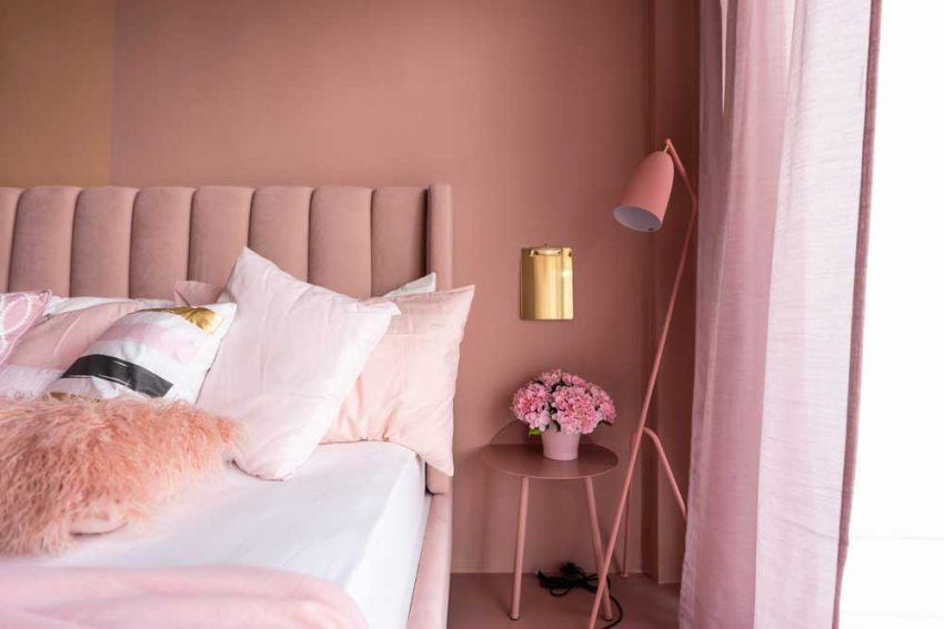 Roze in de slaapkamer: dat wordt heerlijk slapen