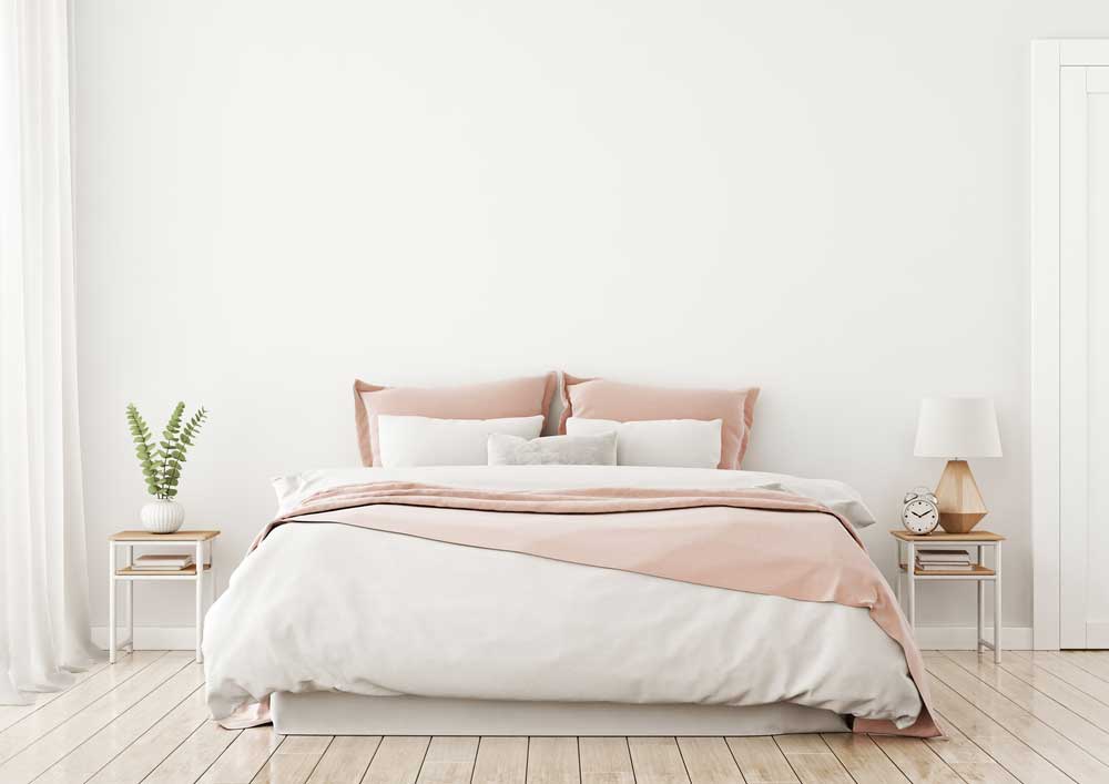Roze en wit in de slaapkamer: een prachtige kleurencombinatie