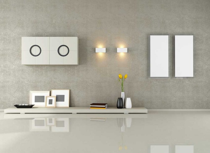 Stijlvol en trendy: een minimalistische wandlamp aan de muur