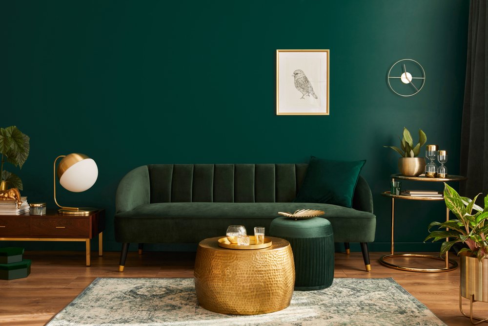 Tijdloze kleuren woonkamer: groen