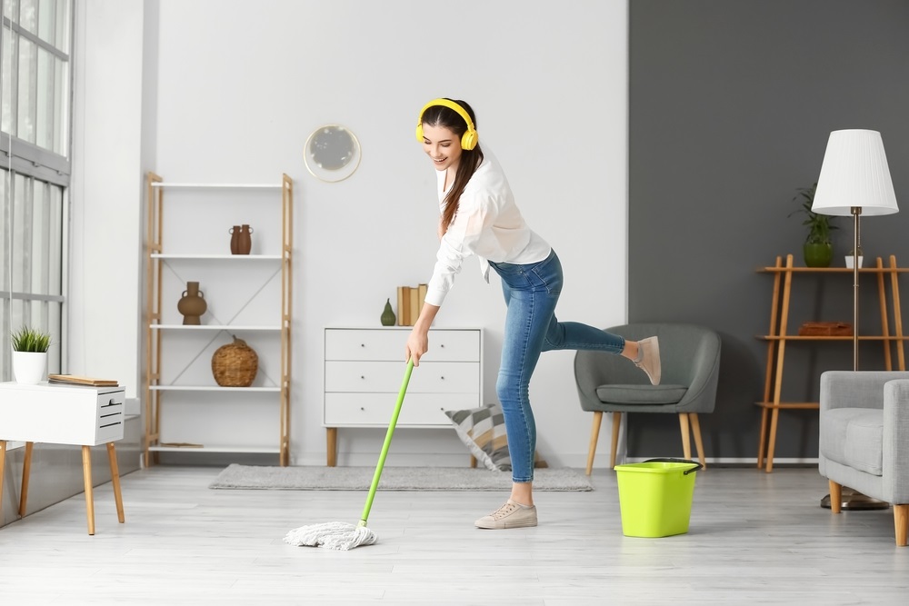 Een pvc vloer is eenvoudig schoon te maken